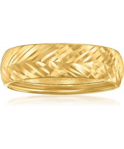 Canaria 10kt Yellow Gold Chevron-Pattern Ring $42.64 Rings