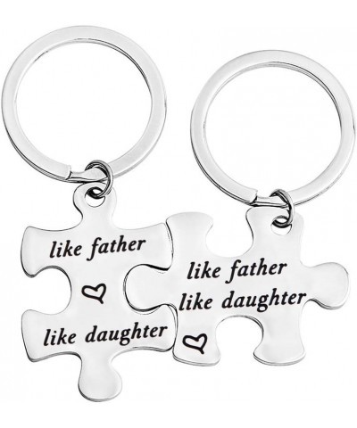 Father Daughter Keychain Set Like Father Like Daughter Puzzle Keychain Set Of 2 Father's Day Gift For Daddy Daughter Like Fat...