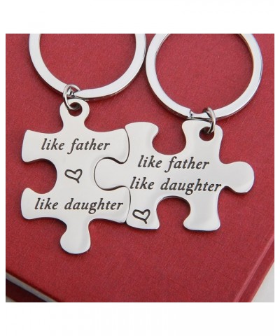 Father Daughter Keychain Set Like Father Like Daughter Puzzle Keychain Set Of 2 Father's Day Gift For Daddy Daughter Like Fat...