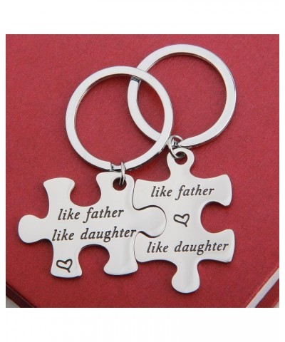 Father Daughter Keychain Set Like Father Like Daughter Puzzle Keychain Set Of 2 Father's Day Gift For Daddy Daughter Like Fat...