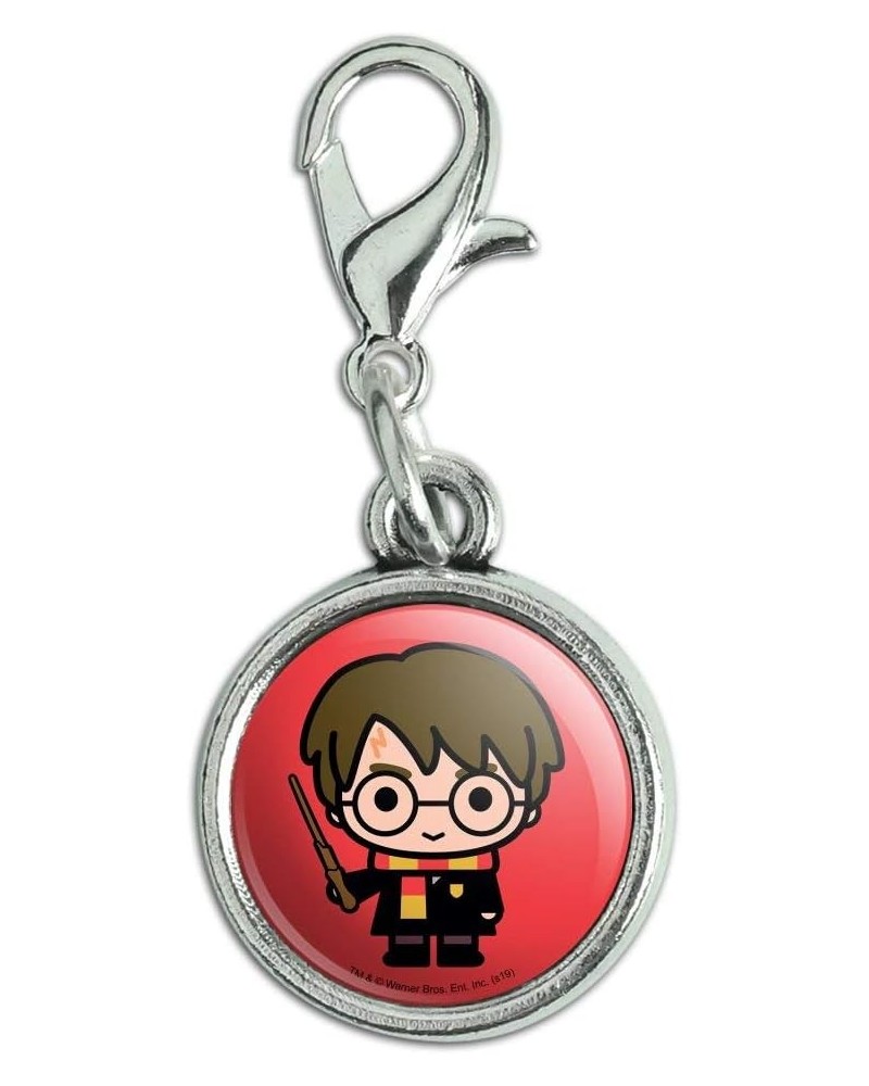 Harry Potter Cute Chibi Character Antiqued Bracelet Pendant Zipper Pull Charm with Lobster Clasp Chrome $8.99 Bracelets