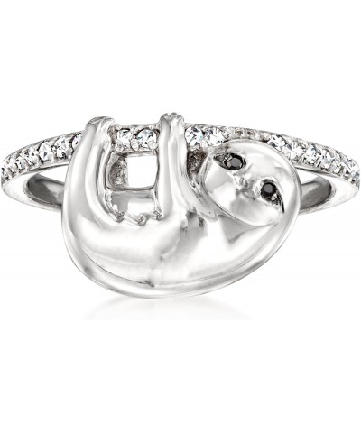 0.13 ct. t.w. Black and White Diamond Sloth Ring in Sterling Silver $59.00 Rings