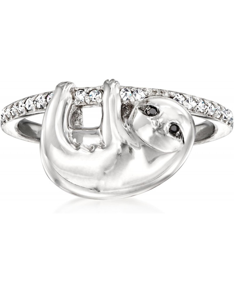 0.13 ct. t.w. Black and White Diamond Sloth Ring in Sterling Silver $59.00 Rings