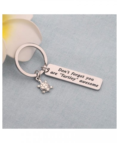 Turtle Bracelet Awesome Bangle Beach Jewelry Don't Ever Forget You are Turtley Awesome Jewelry Keychain $9.29 Bracelets