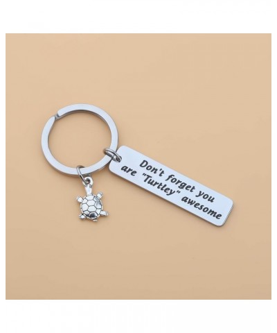 Turtle Bracelet Awesome Bangle Beach Jewelry Don't Ever Forget You are Turtley Awesome Jewelry Keychain $9.29 Bracelets