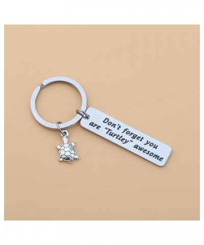 Turtle Bracelet Awesome Bangle Beach Jewelry Don't Ever Forget You are Turtley Awesome Jewelry Keychain $9.29 Bracelets