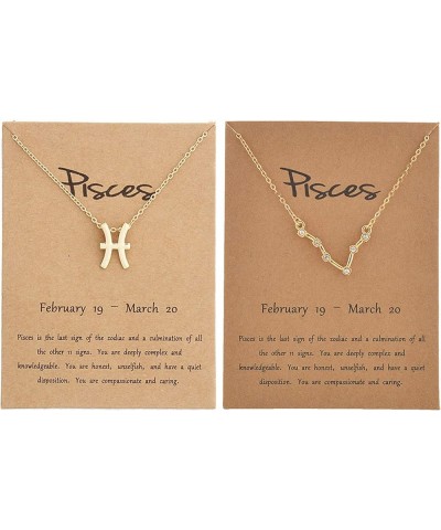 Zodiac Gifts Zodiac Necklace for Women 12 Constellation Pendant Necklace Astrology Horoscope Zodiac Sign Necklace for Birthda...