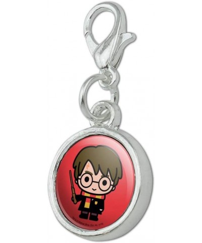 Harry Potter Cute Chibi Character Antiqued Bracelet Pendant Zipper Pull Charm with Lobster Clasp Chrome $8.99 Bracelets