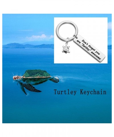 Turtle Bracelet Awesome Bangle Beach Jewelry Don't Ever Forget You are Turtley Awesome Jewelry Keychain $9.29 Bracelets