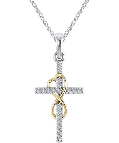 Sterling Silver Cross Necklace for Women Men Necklaces for Teen Girls Gifts for Christmas, Birthday or Anniversary $4.43 Neck...