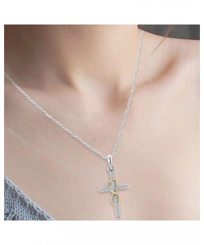 Sterling Silver Cross Necklace for Women Men Necklaces for Teen Girls Gifts for Christmas, Birthday or Anniversary $4.43 Neck...