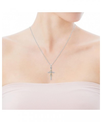 Sterling Silver Cross Necklace for Women Men Necklaces for Teen Girls Gifts for Christmas, Birthday or Anniversary $4.43 Neck...