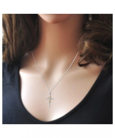 Sterling Silver Cross Necklace for Women Men Necklaces for Teen Girls Gifts for Christmas, Birthday or Anniversary $4.43 Neck...