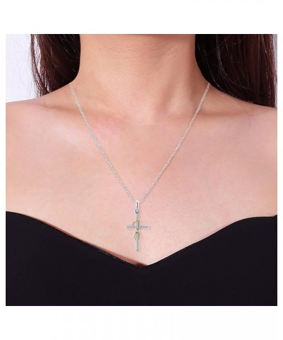 Sterling Silver Cross Necklace for Women Men Necklaces for Teen Girls Gifts for Christmas, Birthday or Anniversary $4.43 Neck...