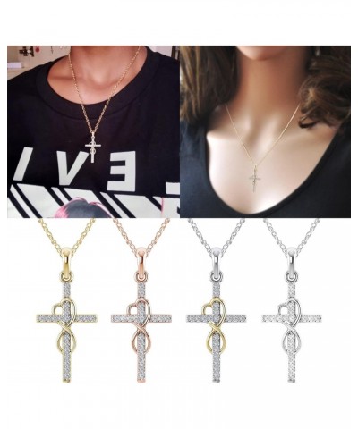 Sterling Silver Cross Necklace for Women Men Necklaces for Teen Girls Gifts for Christmas, Birthday or Anniversary $4.43 Neck...