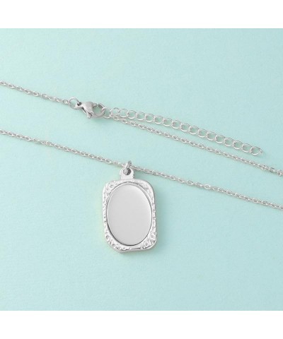 WLLAY Vintage Ancient Mirror Pendant Necklace Long Chain For Women Jewelry Gift B:silver $8.15 Necklaces