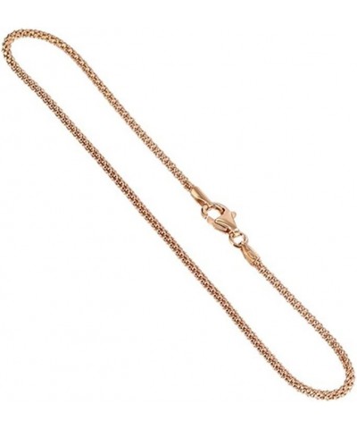 14k Rose Gold over Italian Silver 1.6mm Popcorn Chain Vermeil Necklace 30 Inch $13.57 Others