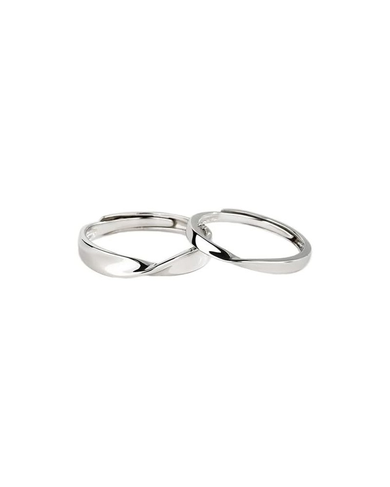 [New] Promise Rings, Sterling Silver Couple Rings, Adjustable, Infinity, I Love You Wedding Rings $6.26 Rings