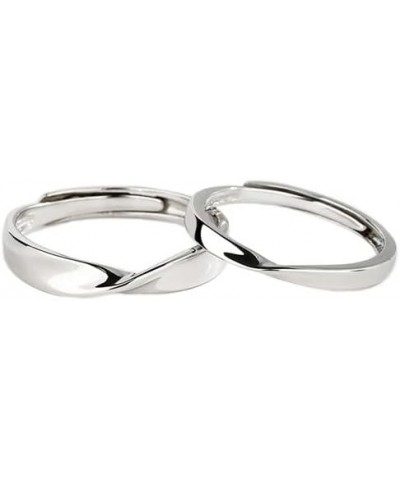 [New] Promise Rings, Sterling Silver Couple Rings, Adjustable, Infinity, I Love You Wedding Rings $6.26 Rings