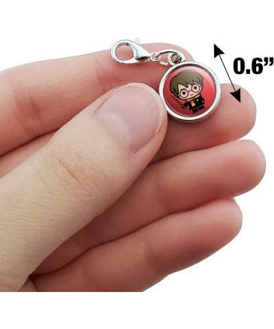 Harry Potter Cute Chibi Character Antiqued Bracelet Pendant Zipper Pull Charm with Lobster Clasp Chrome $8.99 Bracelets