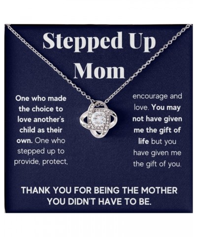 Bonus Mom Necklace Gifts Step Mom Mothers Day Gift Stepped Up Mom From Step Daughter Stepson To My Bonus Mom Pendant Jewelry ...