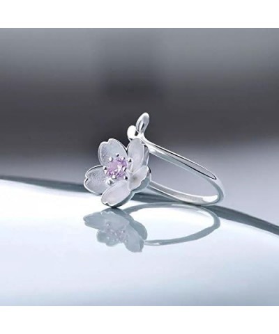 Japan Sakura Tree Branch 925 Sterling Silver Adjustable Ring $13.99 Body Jewelry