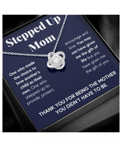 Bonus Mom Necklace Gifts Step Mom Mothers Day Gift Stepped Up Mom From Step Daughter Stepson To My Bonus Mom Pendant Jewelry ...