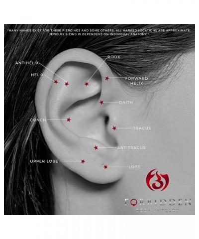 16g/18g Surgical Steel Spike Top Cartilage & Labret Stud (Choose Gauge/Length) 16g 8mm (3pcs) $8.84 Body Jewelry