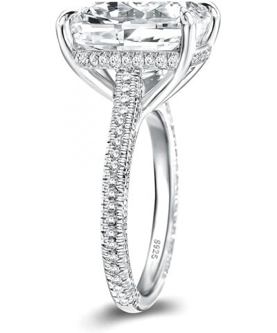 5.5CT Promise Ring for Women, Cushion Cut Ring, 18K White Gold Plated 925 Sterling Silver Ring 5.5 $35.00 Rings