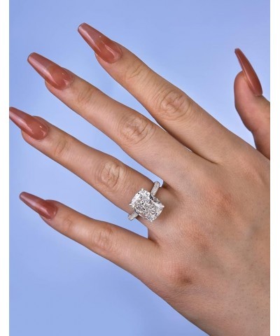 5.5CT Promise Ring for Women, Cushion Cut Ring, 18K White Gold Plated 925 Sterling Silver Ring 5.5 $35.00 Rings