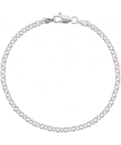 Sterling Silver Italian Rolo Chain Necklace 3.5mm Nickel Free sizes 7-30 inch 7.0 Inches $34.41 Necklaces