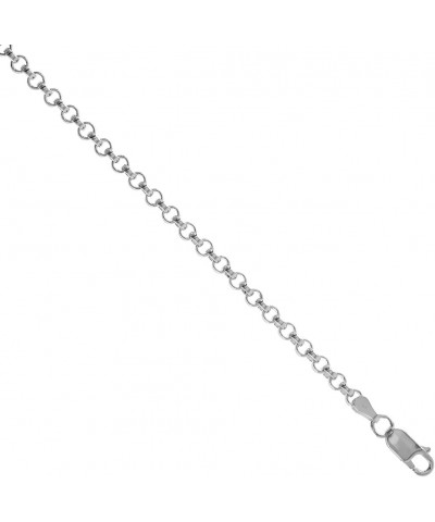 Sterling Silver Italian Rolo Chain Necklace 3.5mm Nickel Free sizes 7-30 inch 7.0 Inches $34.41 Necklaces