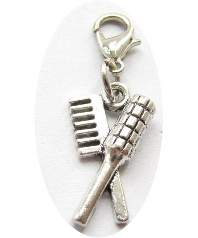 Scissors Charm, Sewing Machine Charm, Scissors Charm, Scissors Clip on Charm (Bronze Sewing Machine 1.8x2cm) comb 2.1x1.2cm $...