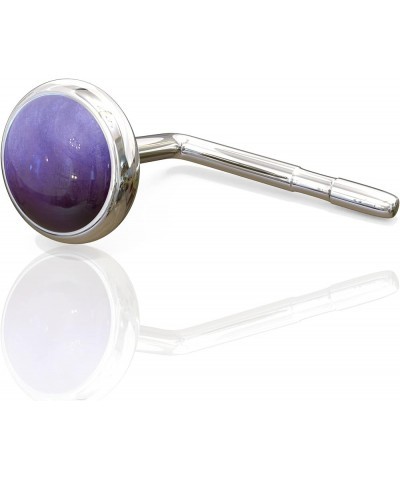 Sterling Silver Nose Stud - L Shape Nose Pin Piercing - Handmade Nose Stud for Women Amethyst $7.64 Body Jewelry