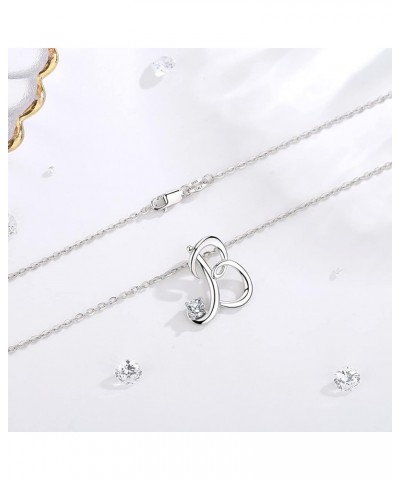 Sterling Silver Initial Necklaces for Women, Dainty 26 Alphabet Pendant Necklace Jewelry Gift, 18 Inch Chain B $15.98 Necklaces