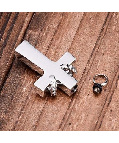 Cross Urn Necklaces for Ashes Cremation Crucifix Keepsake Memorial Pendant Necklace Uncle $9.17 Necklaces