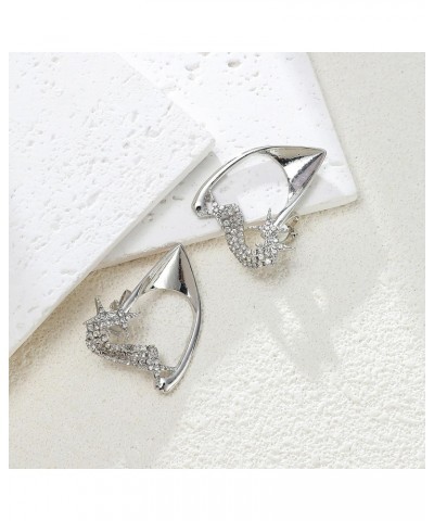 Silver Cute Elf Ears Ear Hooks No Piercing Ear Clips Simple Earrings $8.99 Earrings