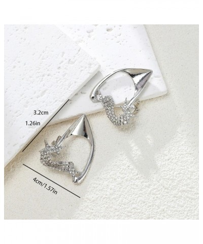 Silver Cute Elf Ears Ear Hooks No Piercing Ear Clips Simple Earrings $8.99 Earrings