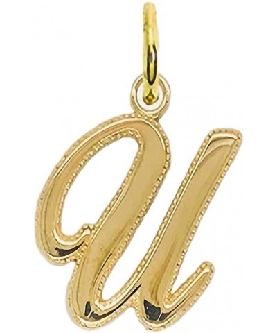 Gold Initial Letter Pendant For Necklaces, 14k Gold A-Z Big Letter Charm Necklace Jewelry for Men And Women. Made In USA U $4...