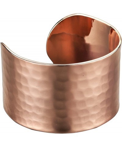 Hand Crafted Thickest 100% Turkish Hammered Copper Unisex Cuff Bracelet, 1.5mm Thick Solid Uncoated Pure Copper, Reduce Joint...