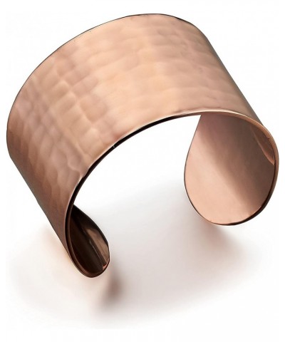 Hand Crafted Thickest 100% Turkish Hammered Copper Unisex Cuff Bracelet, 1.5mm Thick Solid Uncoated Pure Copper, Reduce Joint...