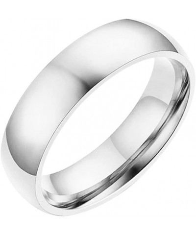 Men Women Stainless Steel Smooth Rings 4MM Width,Gold,High Palted 6mm Sliver $8.70 Rings