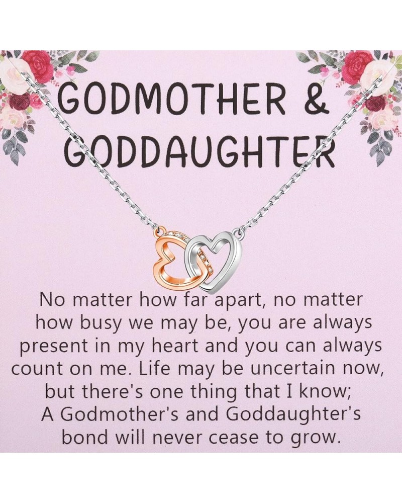 Godmother And Goddaughter Necklace With Card Goddaughter Baptism Graduation Birthday Jewelry Godmother Appreciation Gift Godm...