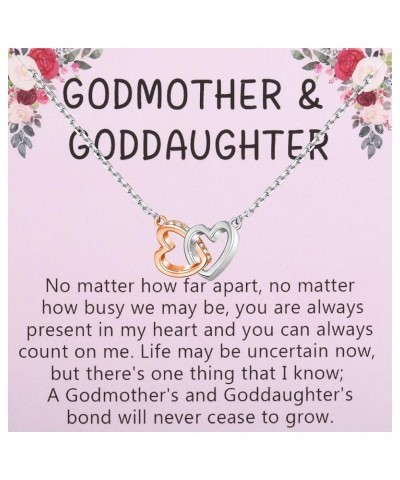 Godmother And Goddaughter Necklace With Card Goddaughter Baptism Graduation Birthday Jewelry Godmother Appreciation Gift Godm...