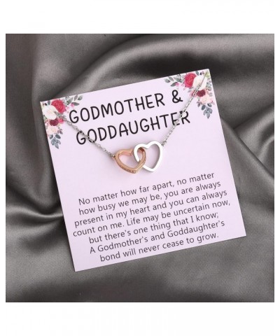 Godmother And Goddaughter Necklace With Card Goddaughter Baptism Graduation Birthday Jewelry Godmother Appreciation Gift Godm...