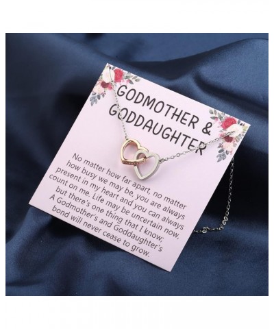 Godmother And Goddaughter Necklace With Card Goddaughter Baptism Graduation Birthday Jewelry Godmother Appreciation Gift Godm...