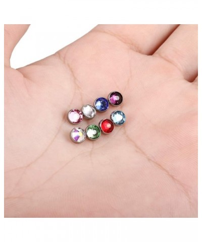 14G Micro Dermal Anchor Top Crystal Top Dermal Piercings Surface Skin Piercing Body Jewelry 8PCS 5mm top, Mixed Color $8.66 B...