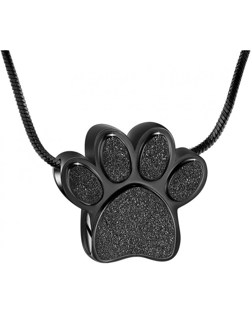 Dog Paw Shaped Cremation Jewelry for Ashes Cute Urn Necklaces for Dog Cat Stainless Steel Keepsake Pendant Ashes Locket for W...