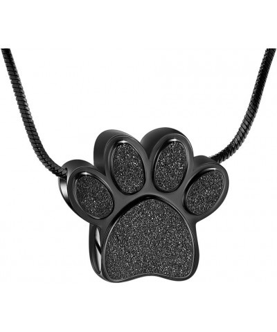 Dog Paw Shaped Cremation Jewelry for Ashes Cute Urn Necklaces for Dog Cat Stainless Steel Keepsake Pendant Ashes Locket for W...