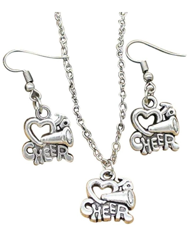 Cheer Earrings & Necklace Set - Cheer Jewelry, for Cheerleaders, Cheer Teams, Cheer Moms and Cheer Coaches $8.50 Jewelry Sets